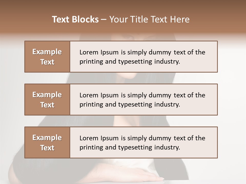 Sensuality Face Pretty PowerPoint Template