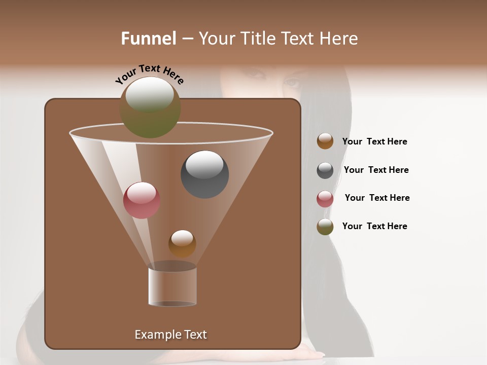 Sensuality Face Pretty PowerPoint Template