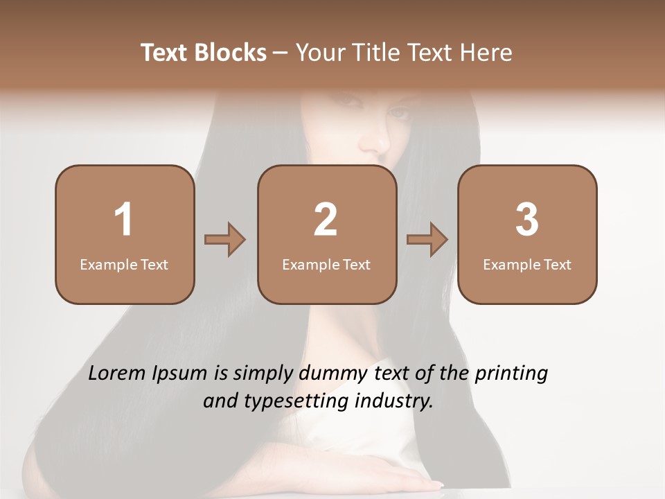 Sensuality Face Pretty PowerPoint Template