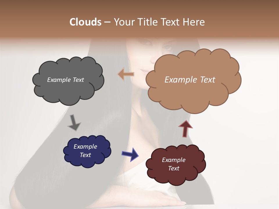 Sensuality Face Pretty PowerPoint Template