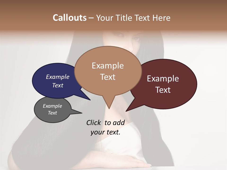 Sensuality Face Pretty PowerPoint Template