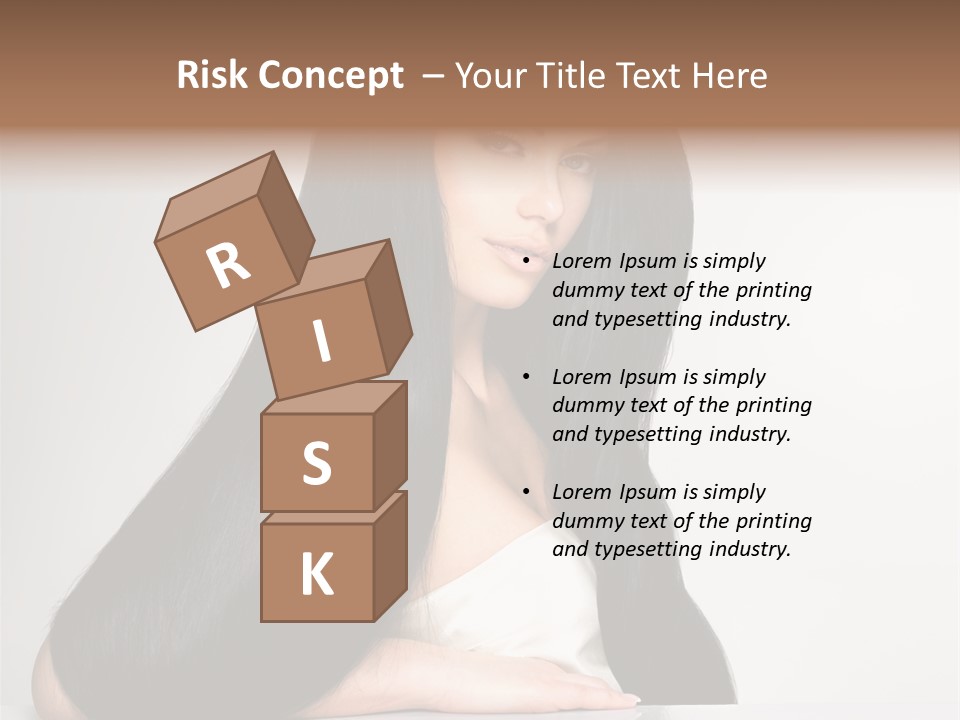 Sensuality Face Pretty PowerPoint Template