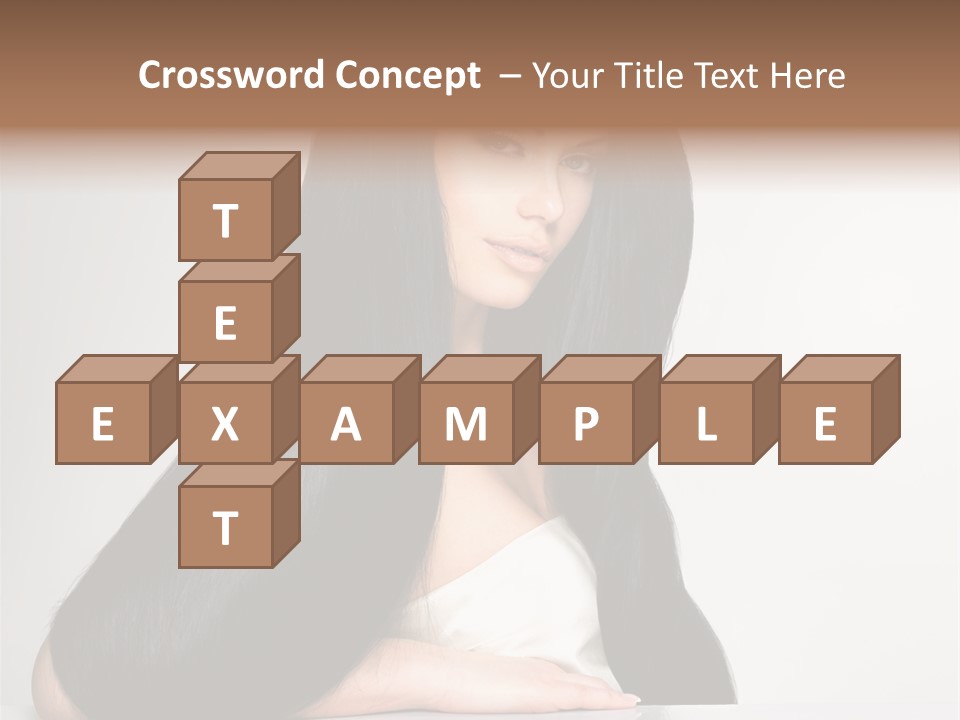 Sensuality Face Pretty PowerPoint Template