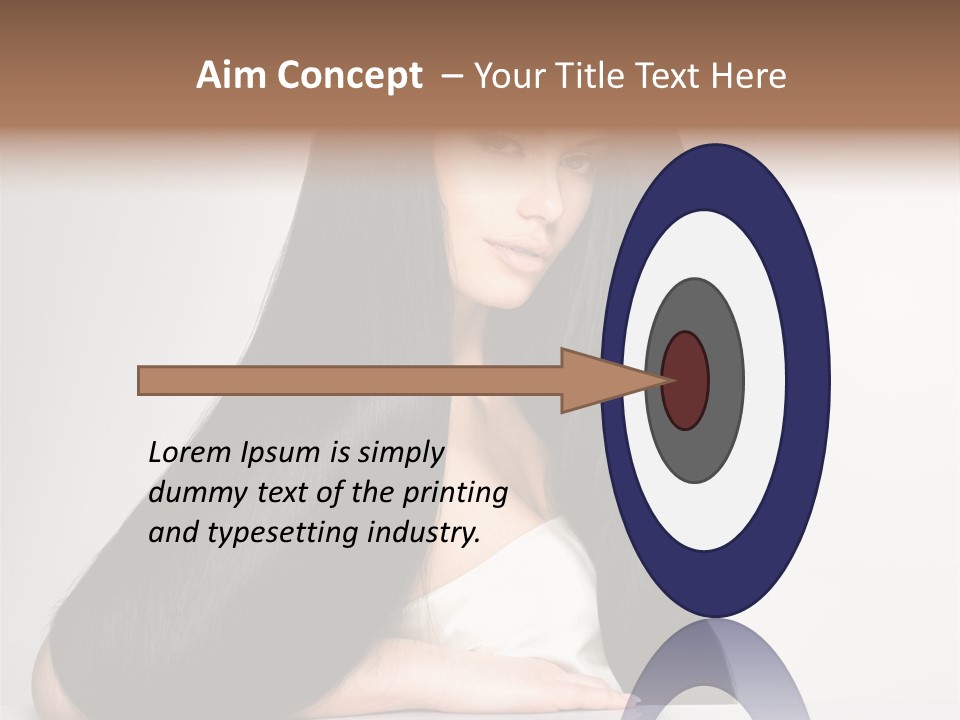 Sensuality Face Pretty PowerPoint Template