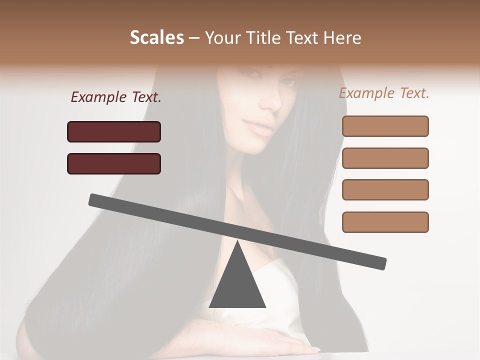 Sensuality Face Pretty PowerPoint Template