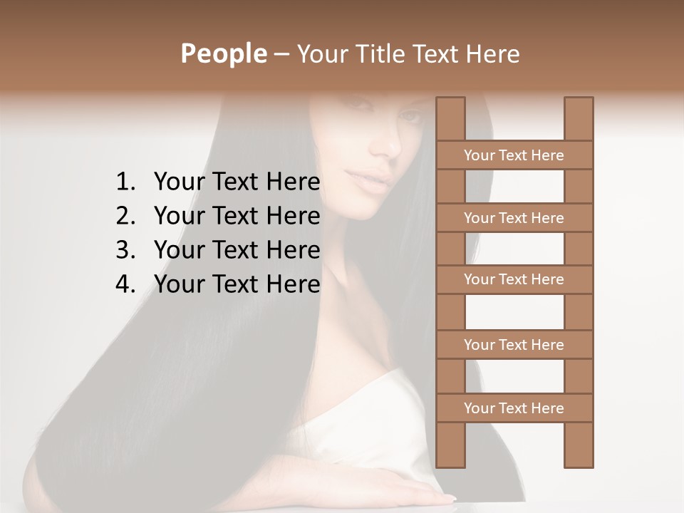 Sensuality Face Pretty PowerPoint Template