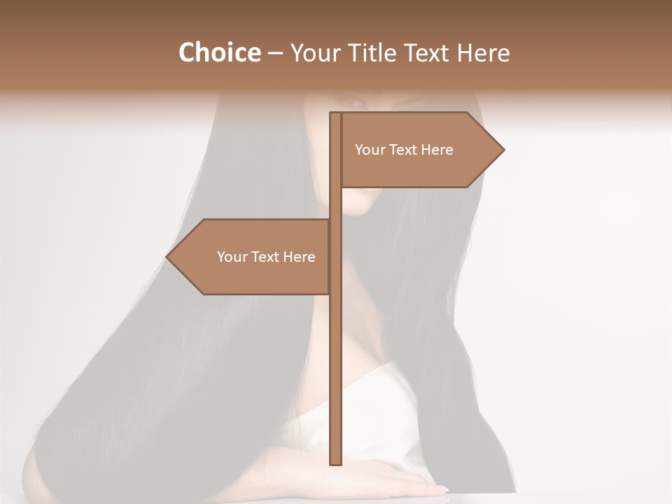 Sensuality Face Pretty PowerPoint Template