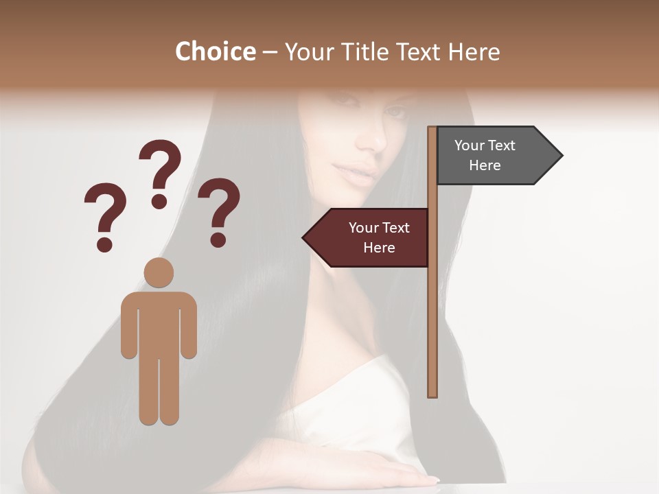 Sensuality Face Pretty PowerPoint Template