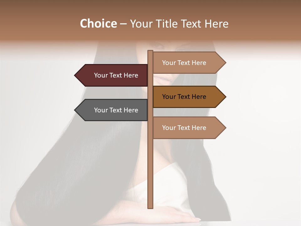 Sensuality Face Pretty PowerPoint Template