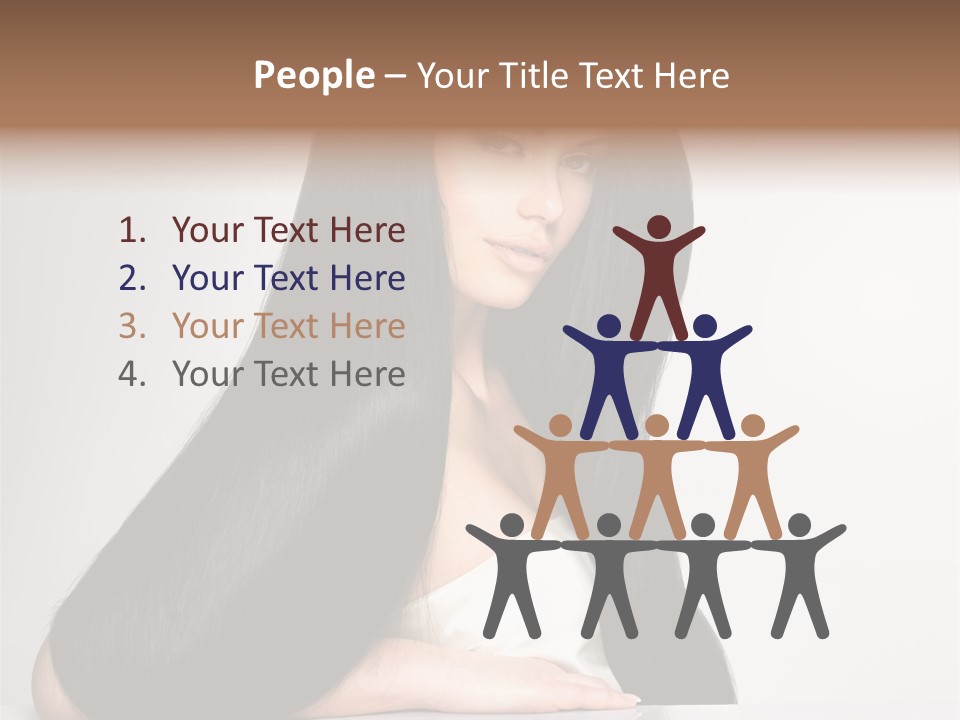 Sensuality Face Pretty PowerPoint Template
