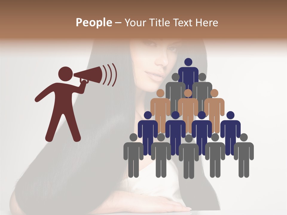 Sensuality Face Pretty PowerPoint Template