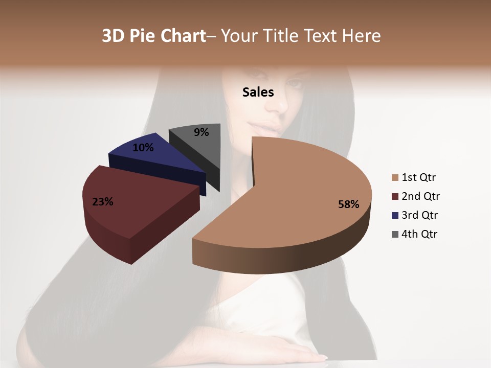 Sensuality Face Pretty PowerPoint Template