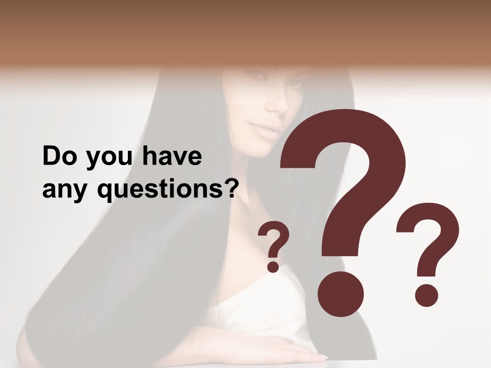 Sensuality Face Pretty PowerPoint Template