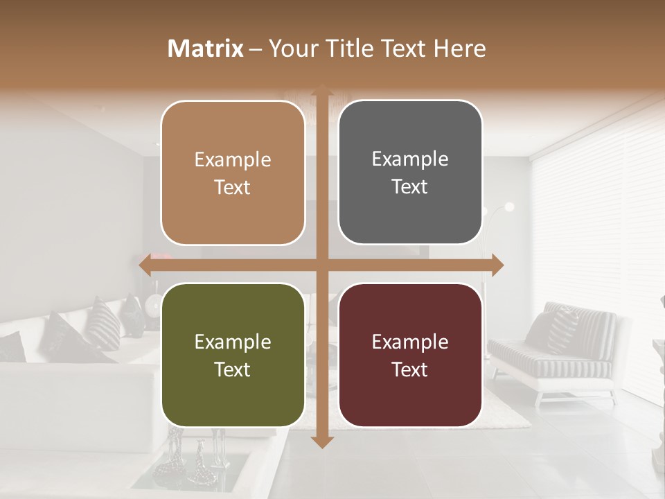 Architecture Table Living PowerPoint Template