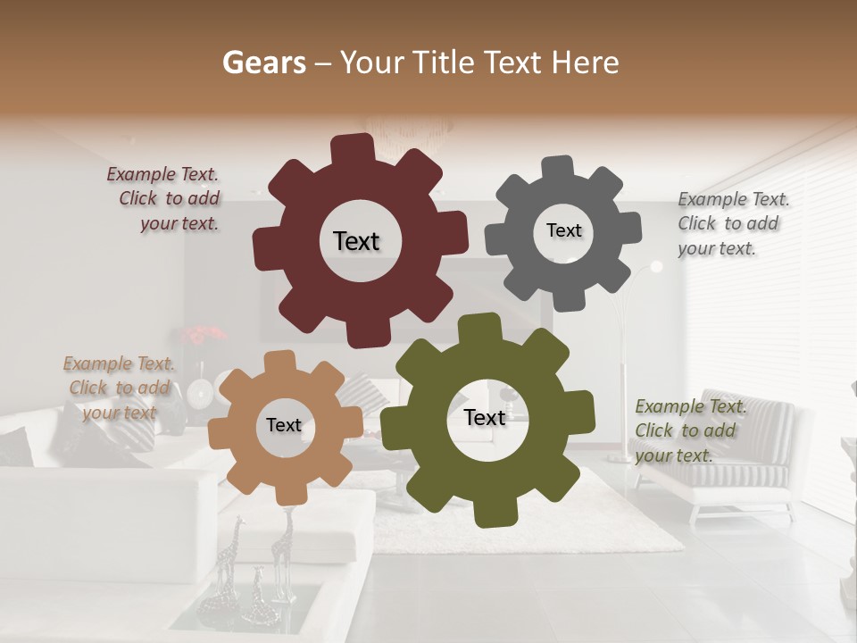 Architecture Table Living PowerPoint Template