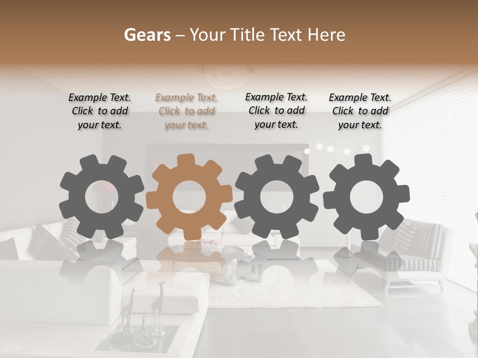 Architecture Table Living PowerPoint Template