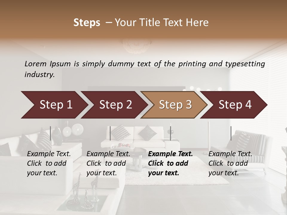 Architecture Table Living PowerPoint Template
