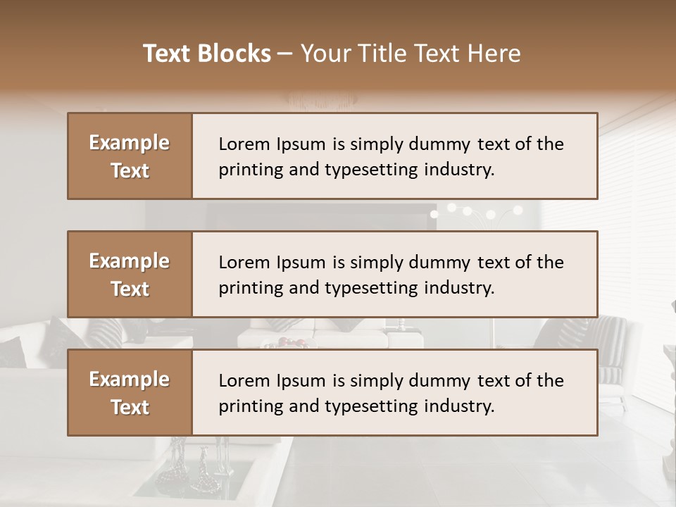 Architecture Table Living PowerPoint Template