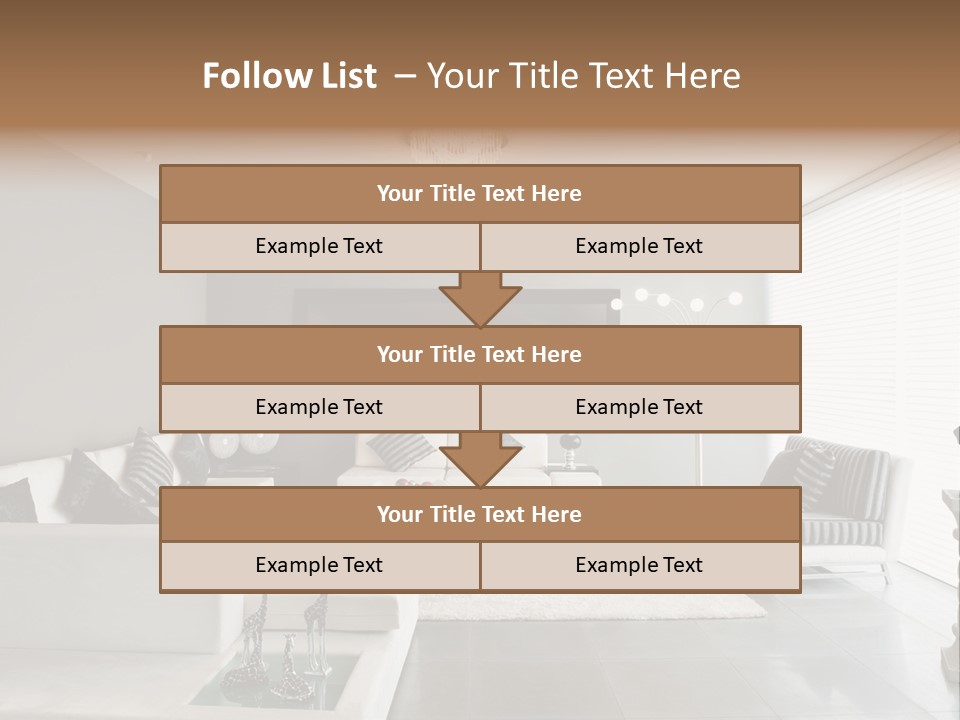 Architecture Table Living PowerPoint Template