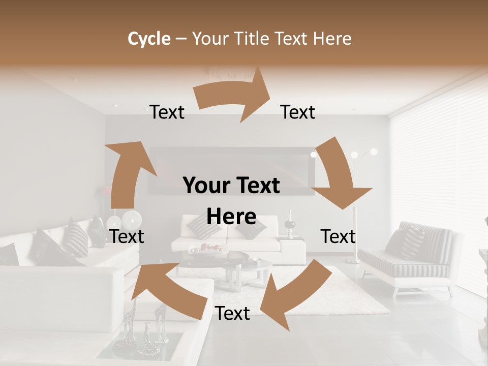 Architecture Table Living PowerPoint Template