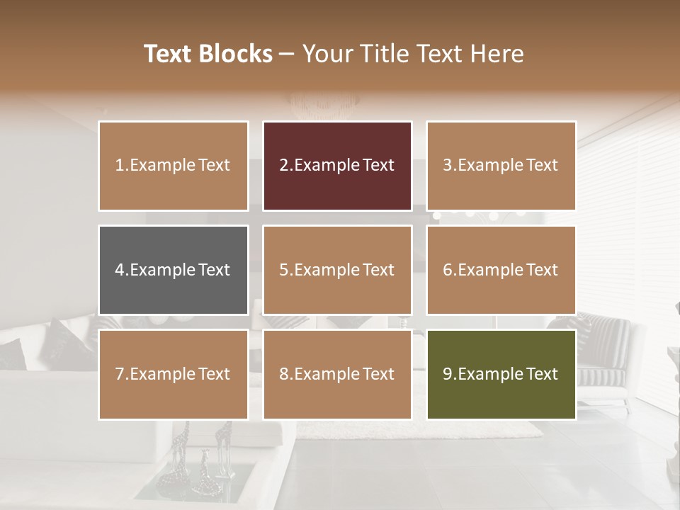 Architecture Table Living PowerPoint Template