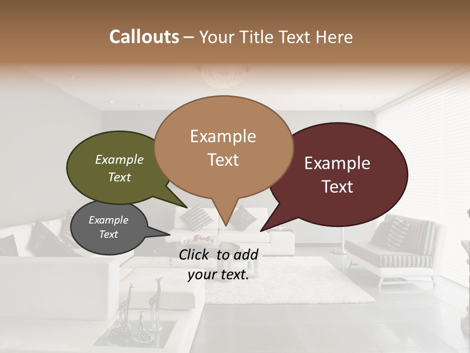 Architecture Table Living PowerPoint Template