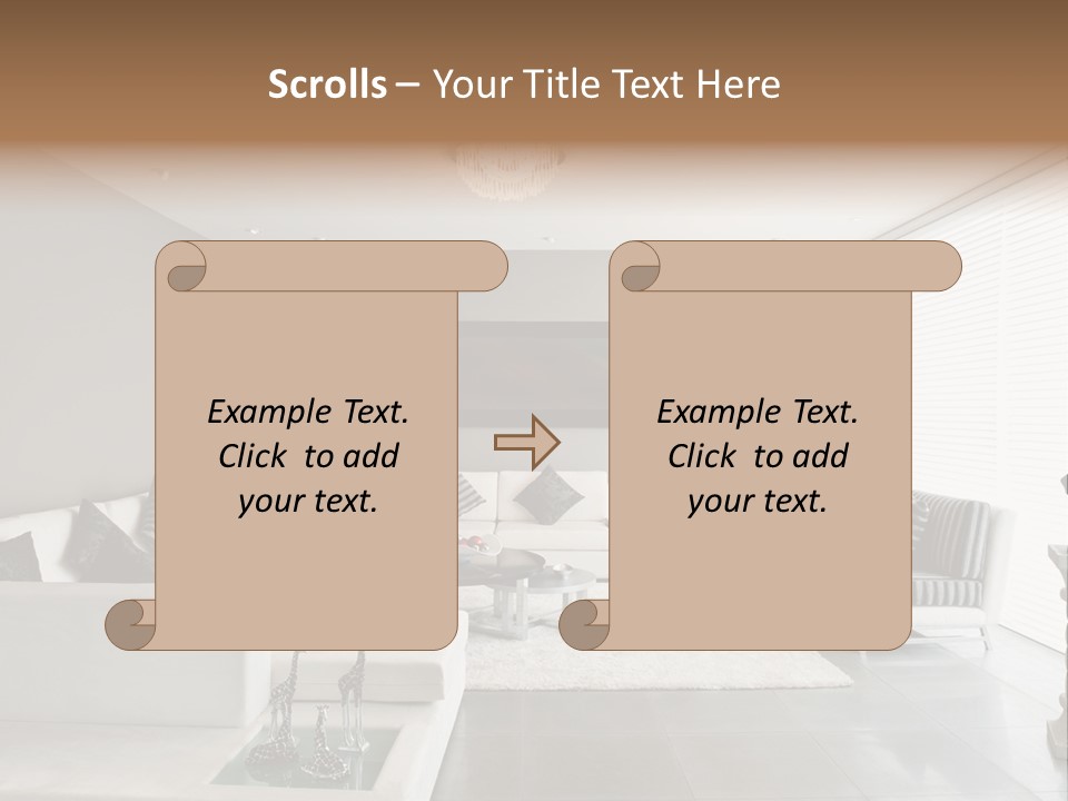 Architecture Table Living PowerPoint Template