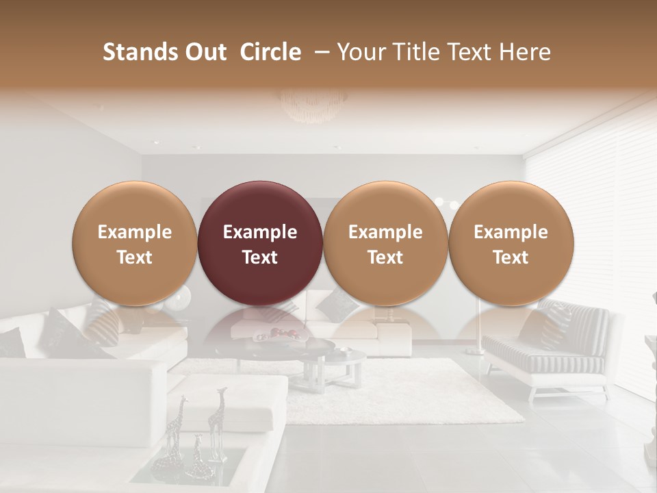 Architecture Table Living PowerPoint Template