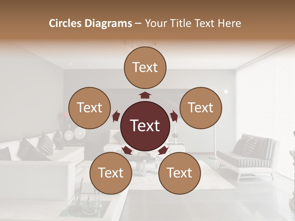 Architecture Table Living PowerPoint Template