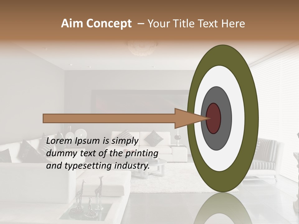 Architecture Table Living PowerPoint Template