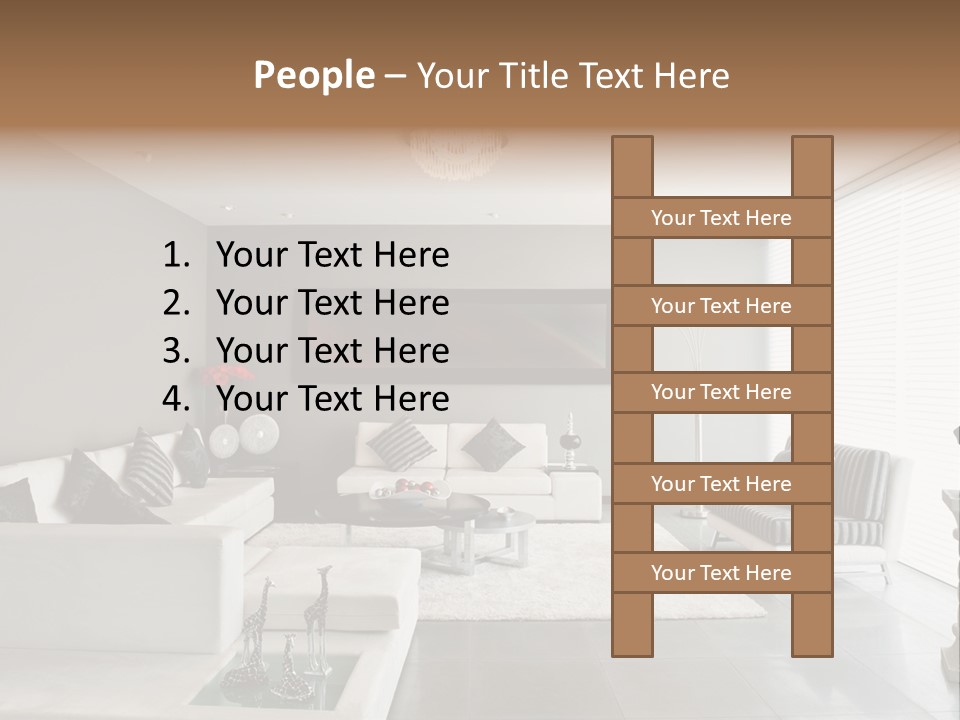 Architecture Table Living PowerPoint Template