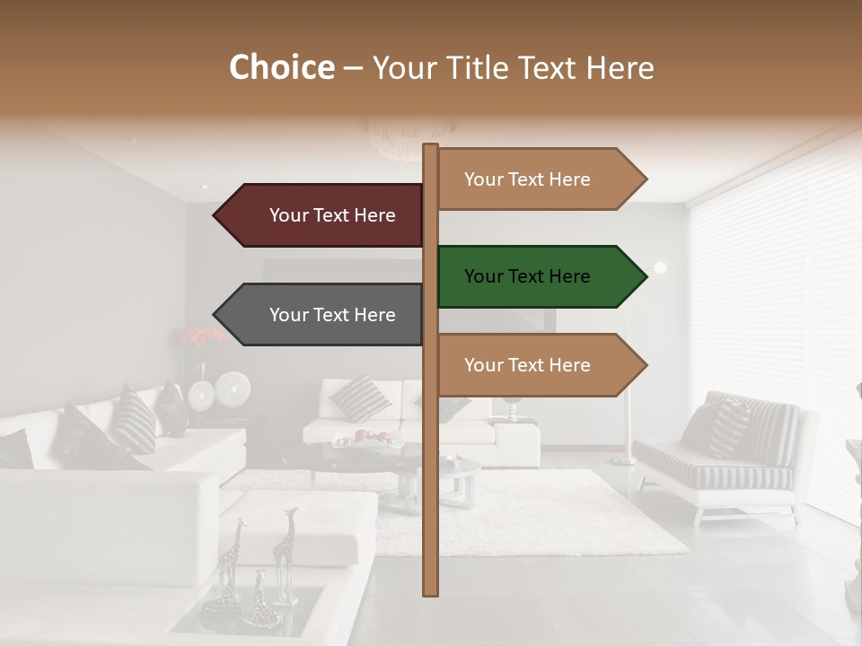 Architecture Table Living PowerPoint Template