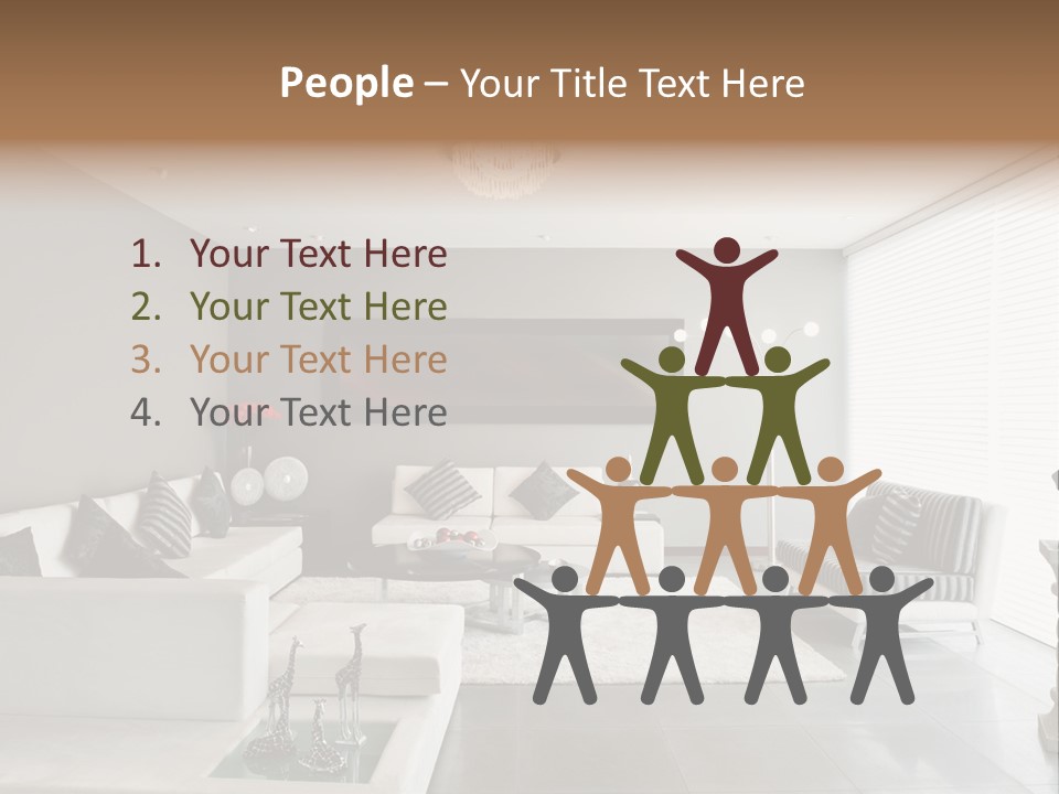 Architecture Table Living PowerPoint Template