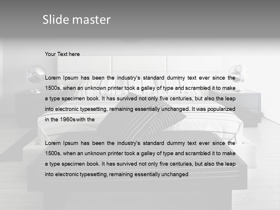 Furniture Comfort Decor PowerPoint Template