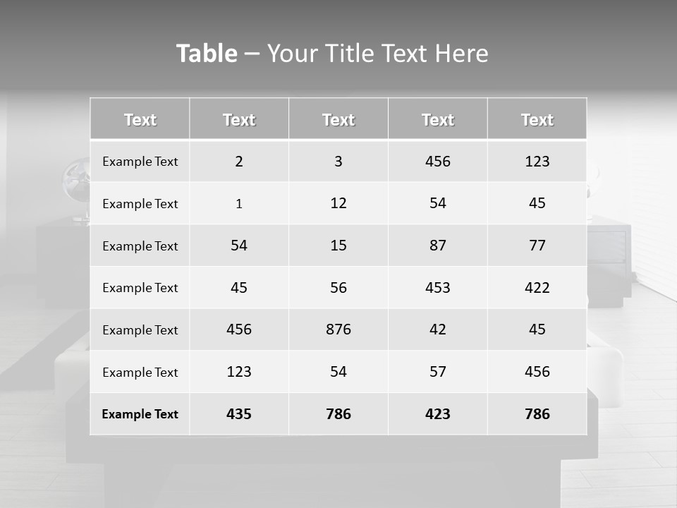Furniture Comfort Decor PowerPoint Template
