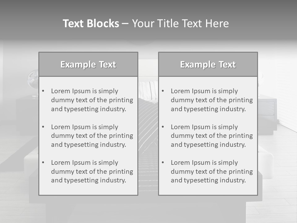Furniture Comfort Decor PowerPoint Template