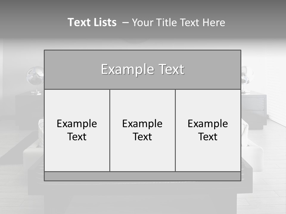 Furniture Comfort Decor PowerPoint Template