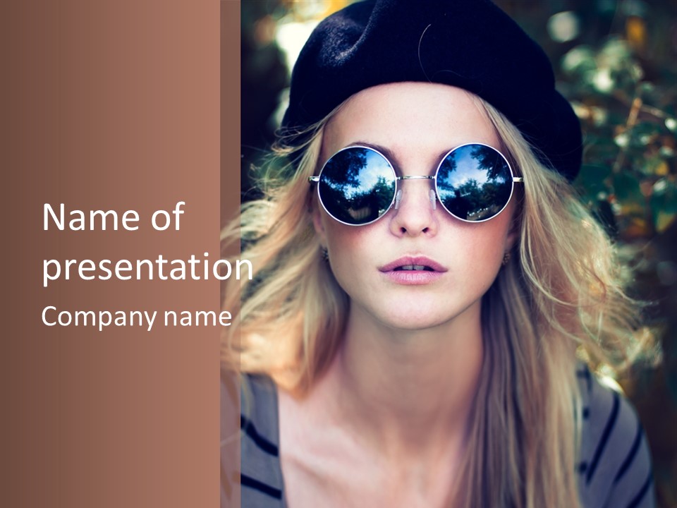Hat White Look PowerPoint Template