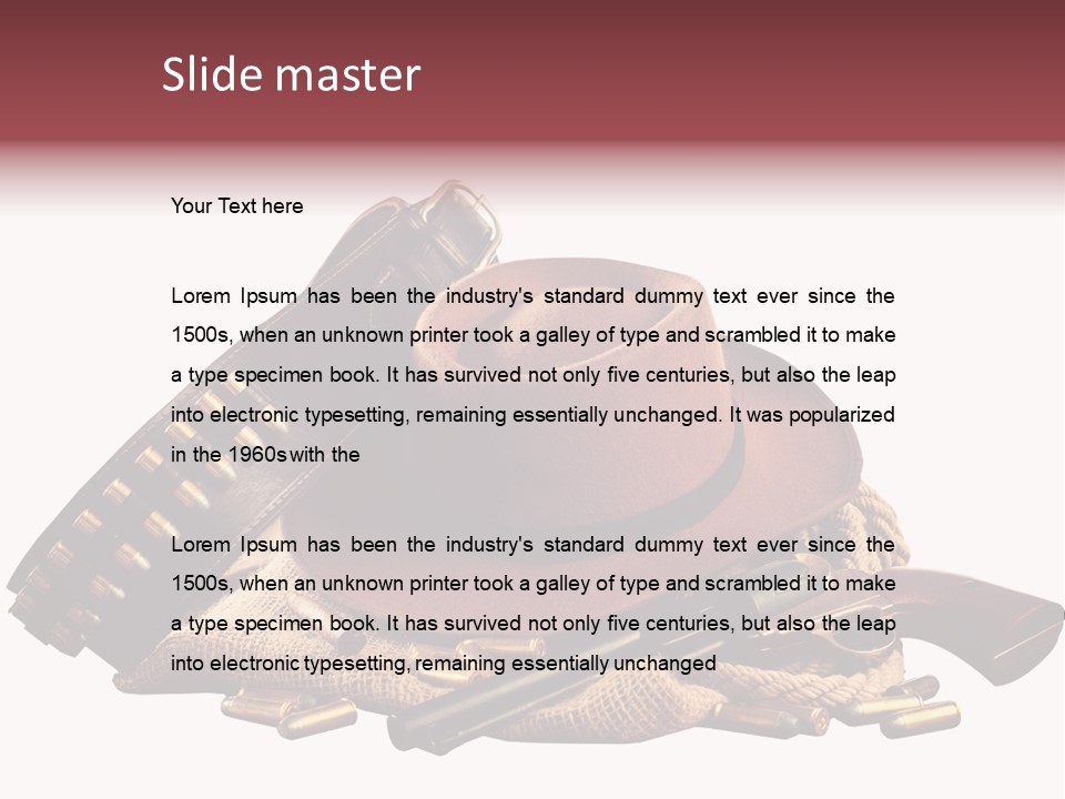 American Cigar Holster Belt PowerPoint Template