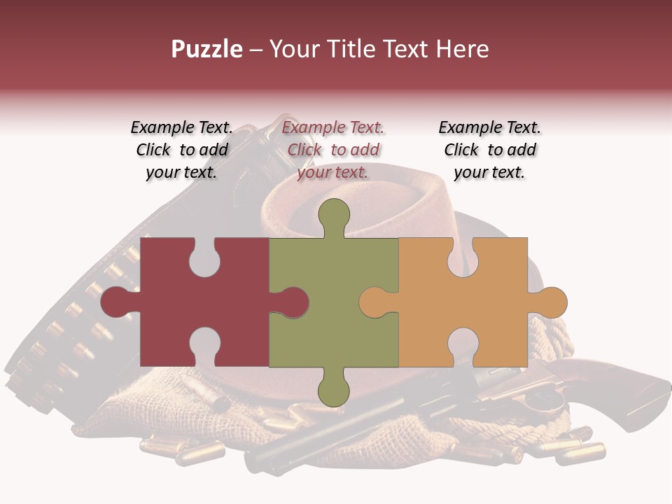 American Cigar Holster Belt PowerPoint Template