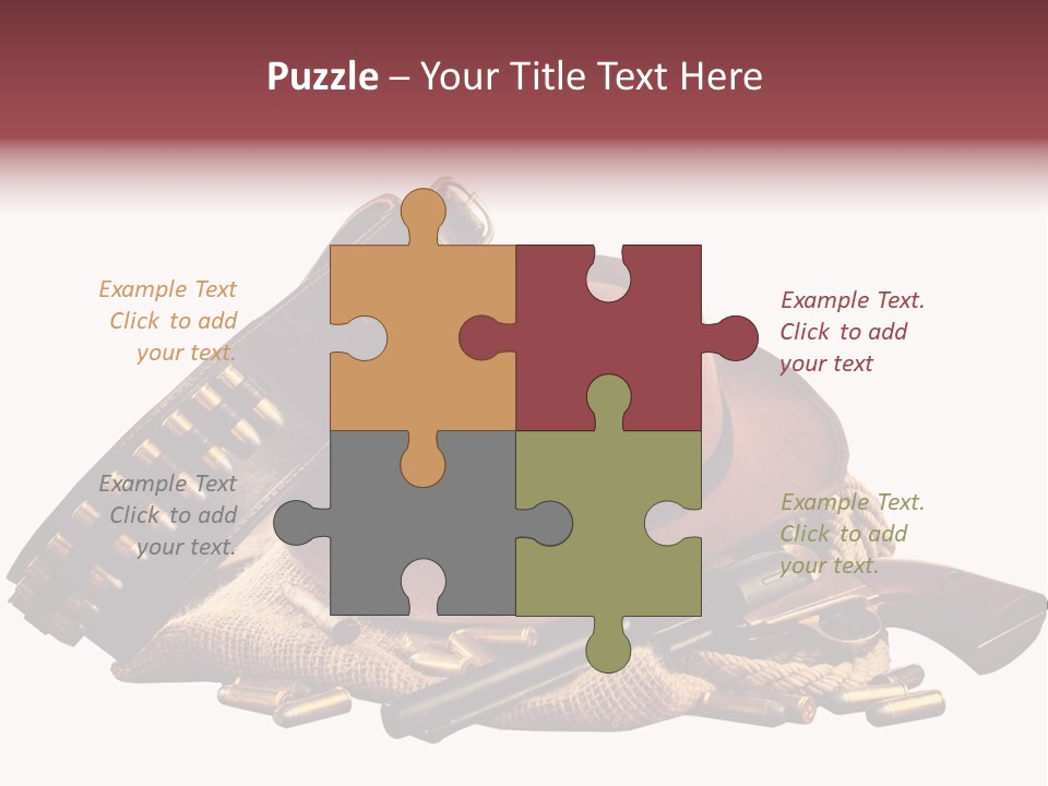 American Cigar Holster Belt PowerPoint Template