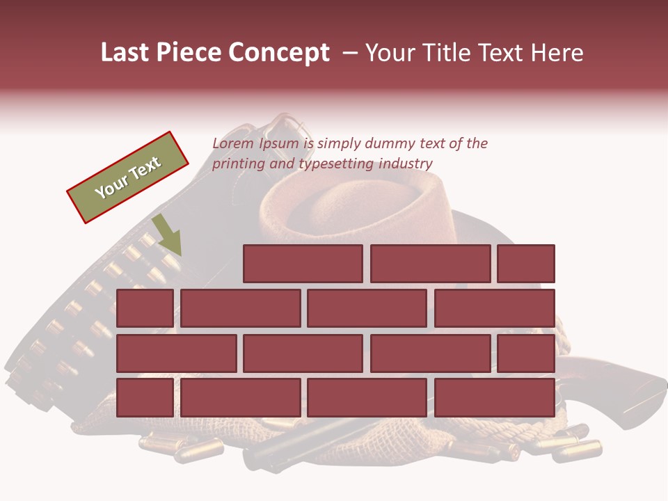 American Cigar Holster Belt PowerPoint Template