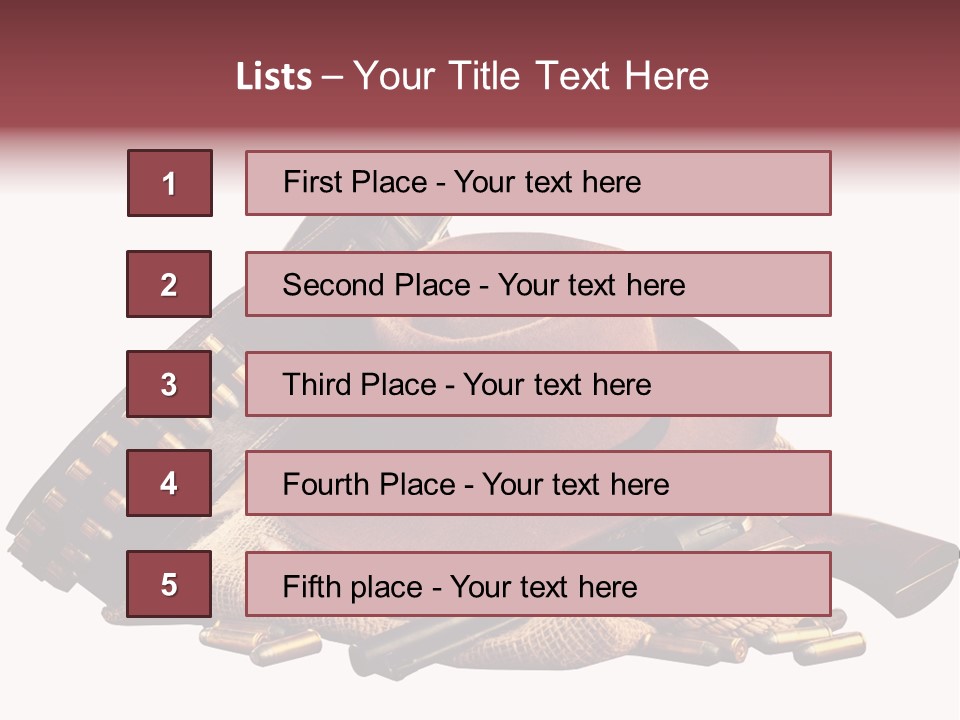 American Cigar Holster Belt PowerPoint Template