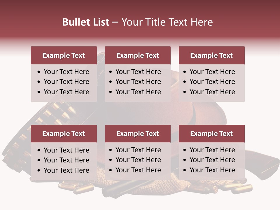 American Cigar Holster Belt PowerPoint Template