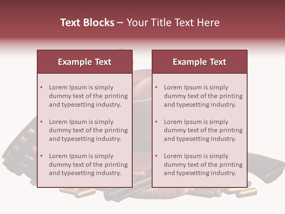 American Cigar Holster Belt PowerPoint Template