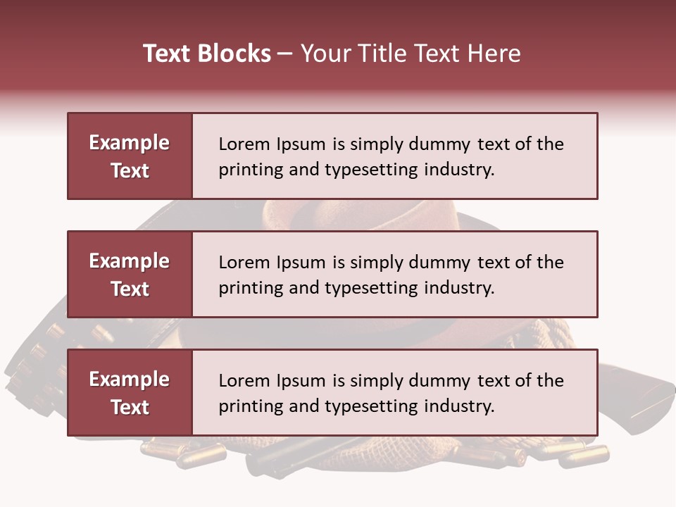American Cigar Holster Belt PowerPoint Template