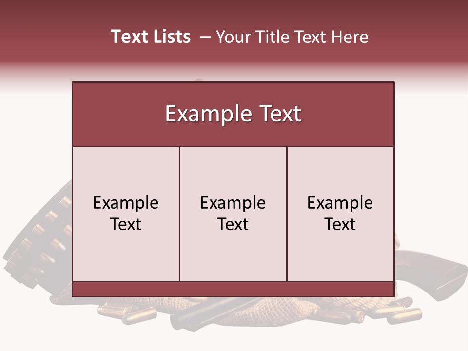 American Cigar Holster Belt PowerPoint Template