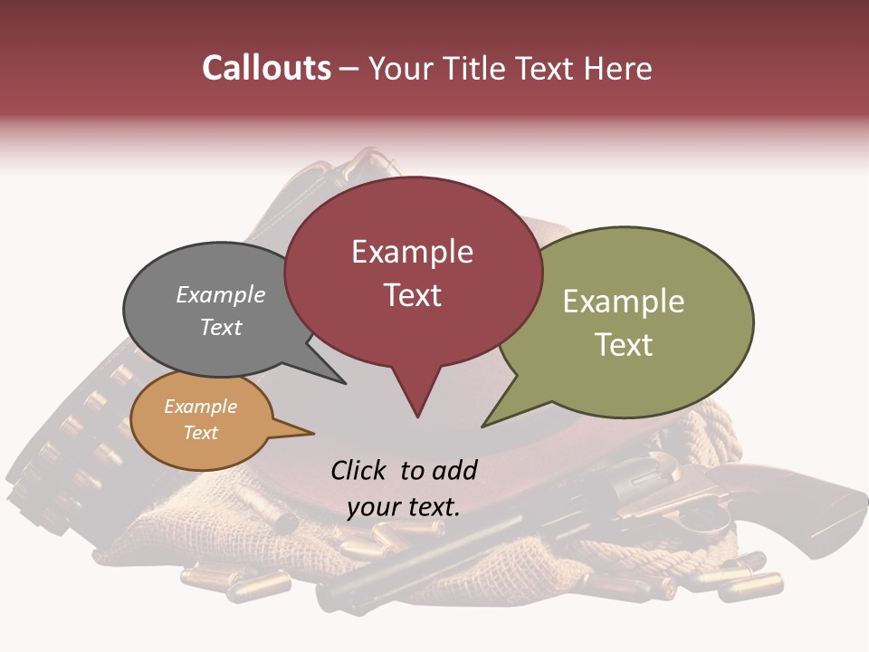 American Cigar Holster Belt PowerPoint Template