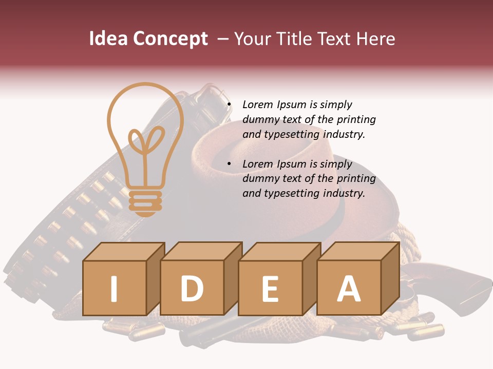 American Cigar Holster Belt PowerPoint Template