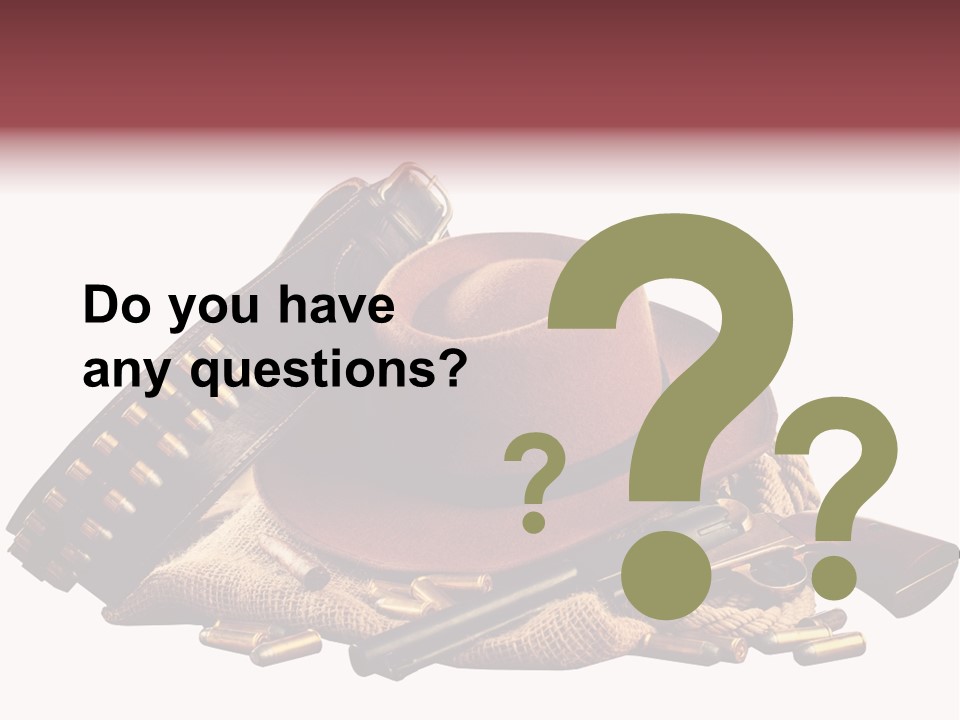 American Cigar Holster Belt PowerPoint Template